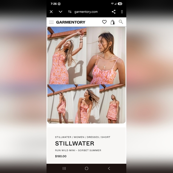 Stillwater Women's Floral Pink And Orange Dress, Size Medium - Picture 6 of 6